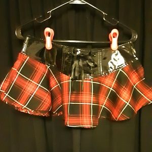 Lip Service plaid micro mini